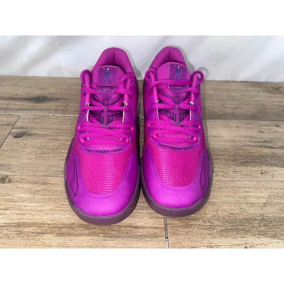Puma MB.01 Low Basketball Shoes Mens Size 10 Purple Pink "Not From Here" - Picture 3 of 8
